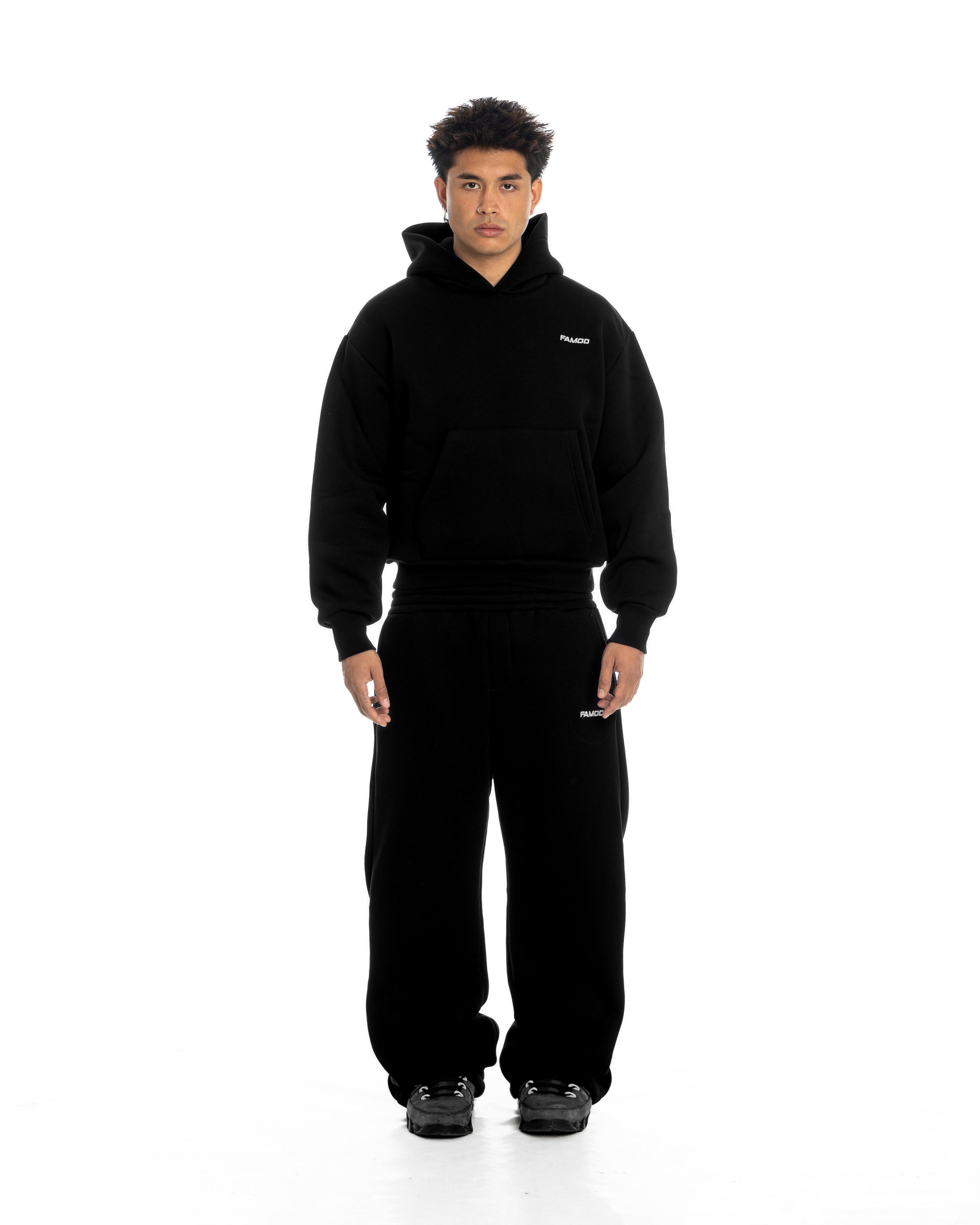 HOODED TRACKSUIT BLACK