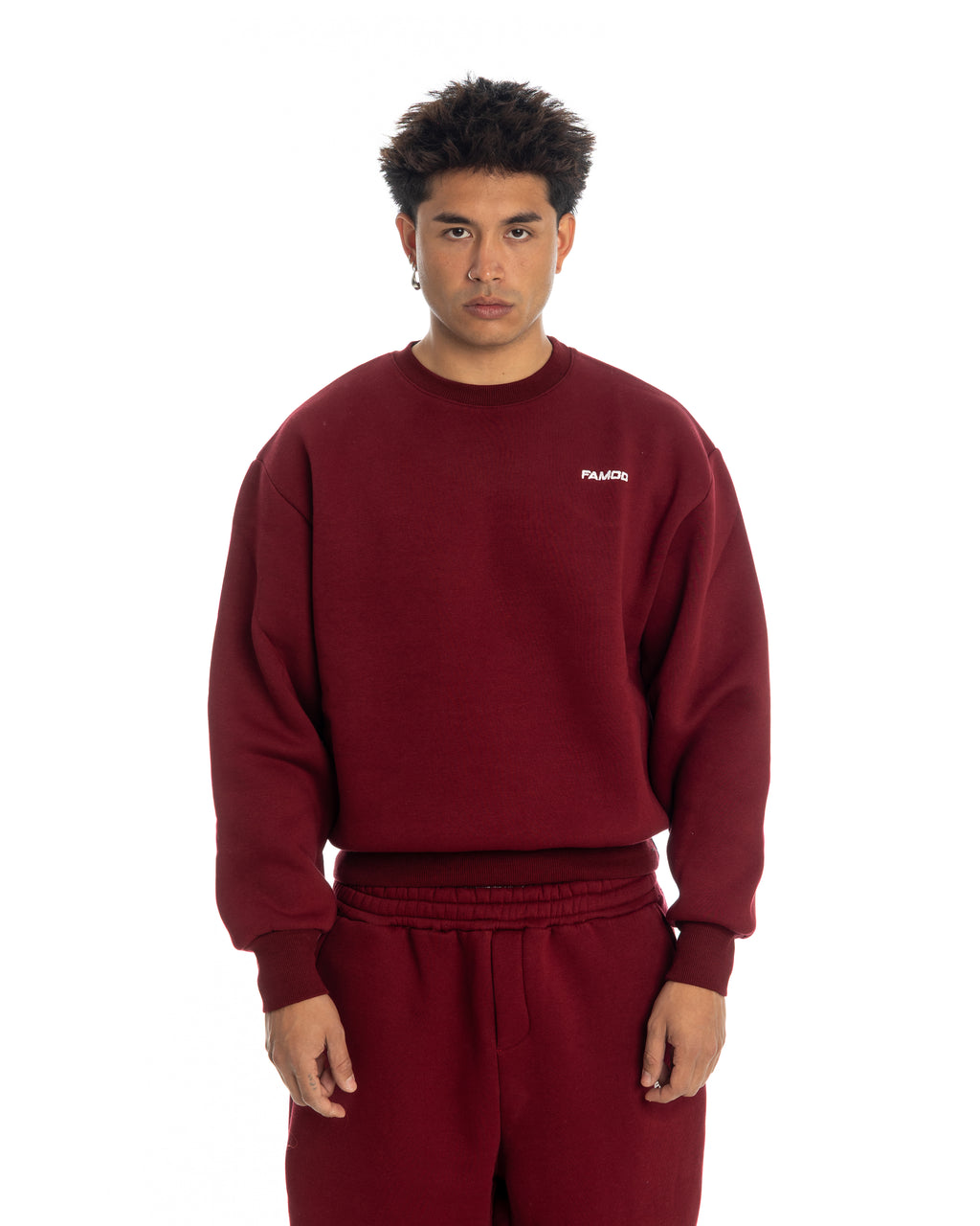 CREWNECK BORDEAUX