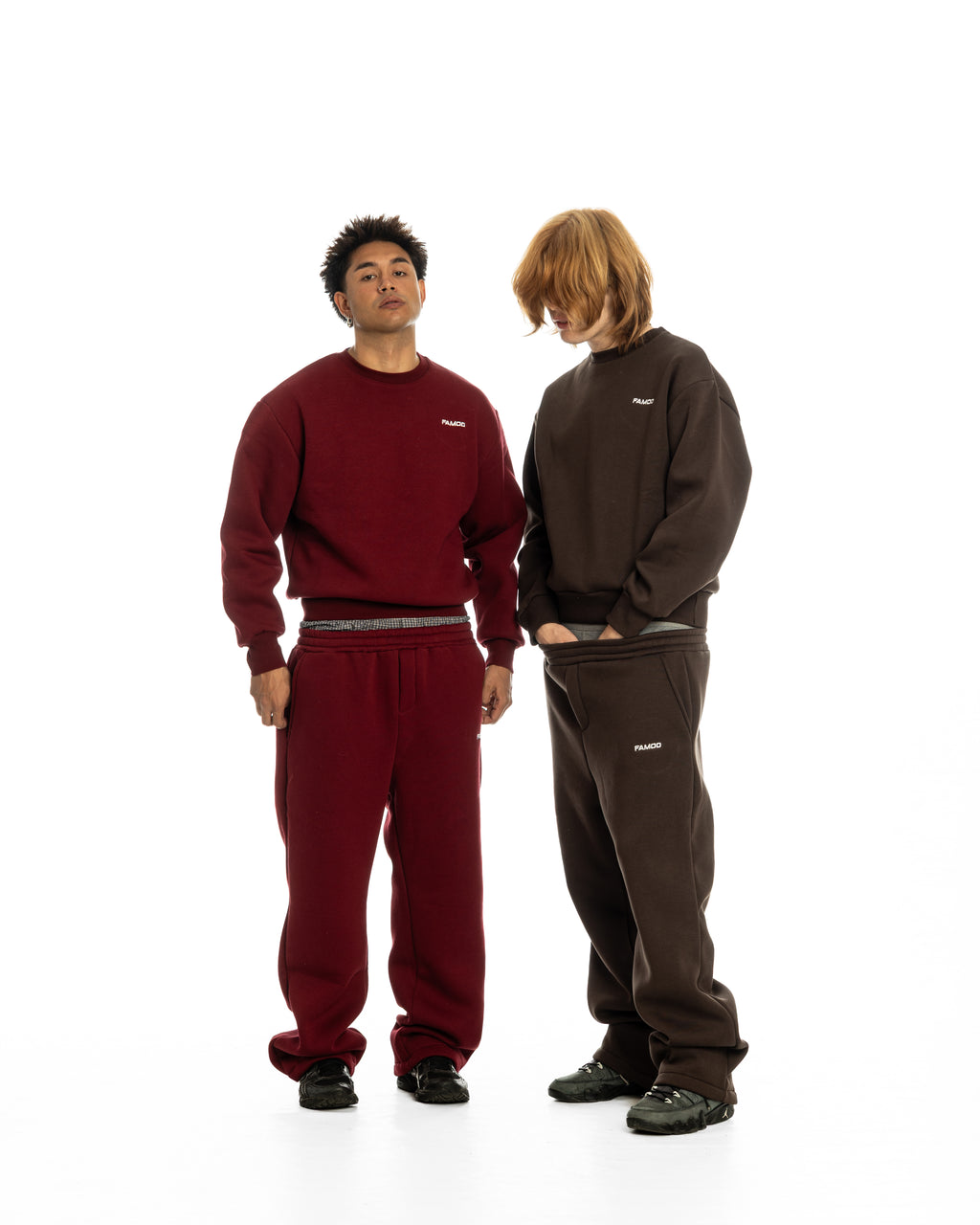 OPEN LEG JOGGER BORDEAUX