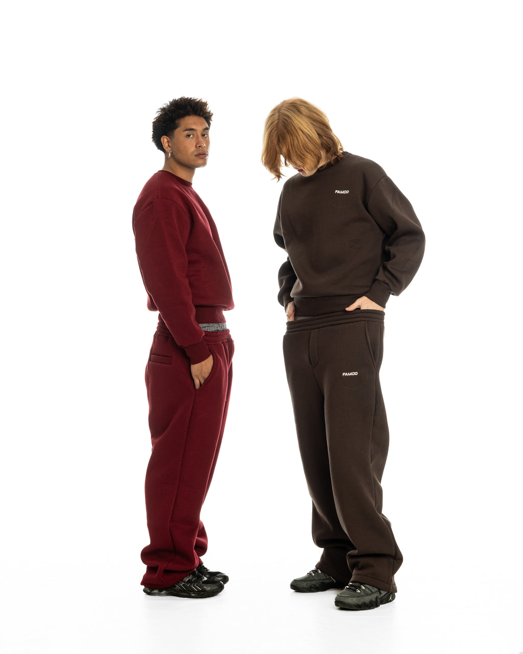 OPEN LEG JOGGER BORDEAUX