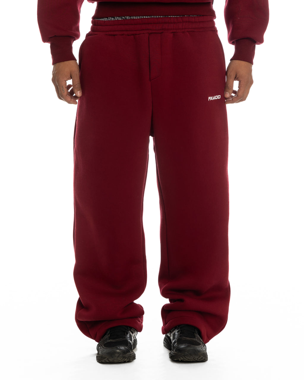OPEN LEG JOGGER BORDEAUX